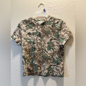 Urban nation camo print cropped tshirt